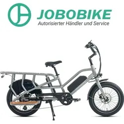 Rower Elektryczny Jobobike Transer 48V Szary - City E-Bikes & E-Hollandräder mit 48V 15Ah LG Lithium-Akku für bis zu 80 km Reichweite, ideal für Familien und Pendler.