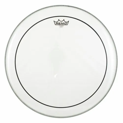 Remo 18" Pinstripe Clear Tom Fell - Schlagzeug-Zubehör mit doppellagigem 7-mil Mylar Film für tiefen Ton und moderaten Attack, ideal für vielseitige Musikstile.