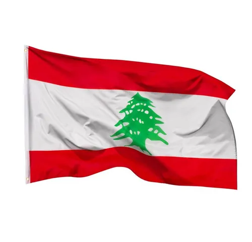 PHENO FLAGS Flagge Libanon Flagge 90 x 150 cm - Libanesische Fahne (Hissflagge für Fahnenmast), Inkl. 2 Messing Ösen