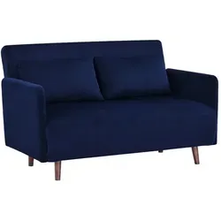 Drawer Bettsofa, Dunkelblau, Textil, 132x80x88 cm, Wohnzimmer, Sofas & Couches, Schlafsofas