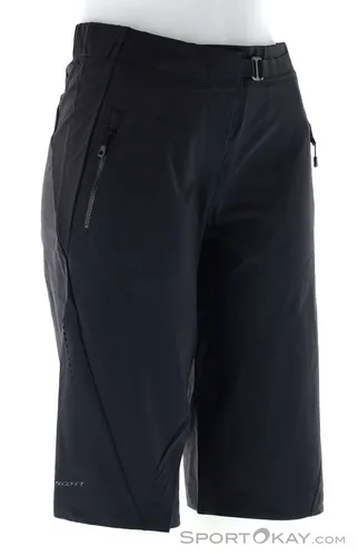 Scott Trail Contessa Sign. Damen Bikeshort - Schwarz - S - Leichte und aerodynamische Damen Bikeshorts für anspruchsvolles Biken. Mit strapazierfähigem CORDURA-Material und präzisem Hakenverschluss für optimalen Sitz.