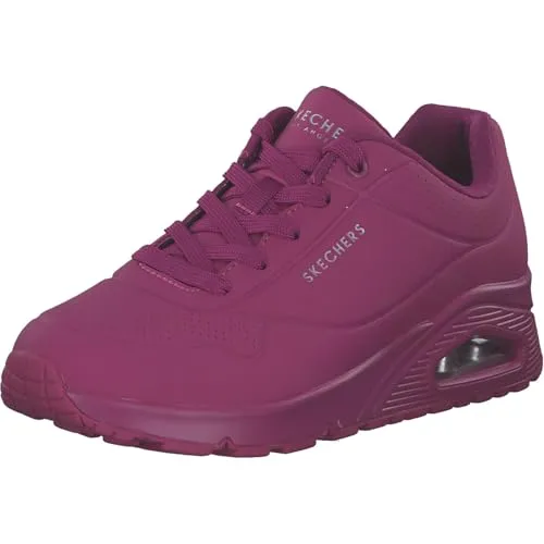Skechers Damen on Air UNO Stand AUF Luft, Magenta Durabuck Mesh, 42 EU - Damen-Sneaker mit innovativer Luftpolster-Technologie für maximalen Komfort und Unterstützung den ganzen Tag.