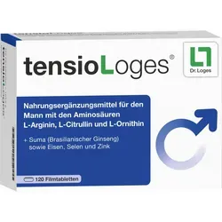 Tensiologes 120 ST - Nahrungsergänzung für Männer - Arzneimittel mit L-Arginin, L-Citrullin, und Suma für mehr Vitalität. Vegan, gluten- und zuckerfrei, ideal für Diabetiker.