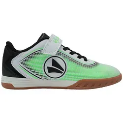 JAKO Jungen Unisex Kinder J-SI Course EV Hallenturnschuh - White/neon Green, 29 EU - Fußballschuhe für Jungen mit SenseTouch Upper für optimale Ballkontrolle und Fast Dry Lining Technologie für trockene Füße beim Spiel.