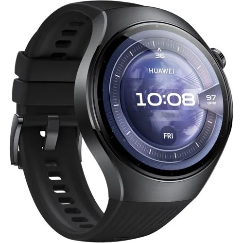 Huawei Watch 5 46mm Black - Premium Smartwatch mit eSIM für unabhängige Anrufe und 40m Wasserdichtigkeit. Verfolgen Sie Ihre Gesundheit mit dem innovativen 3-in-1 X-TAP Sensor und genießen Sie bis zu 12 Tage Akkulaufzeit.