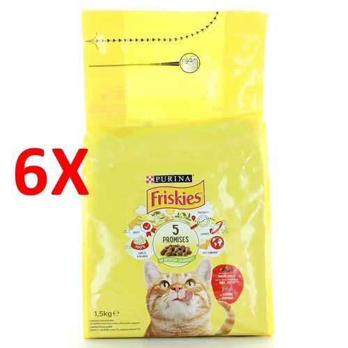 X Friskies Cats Kibble Rind-huhn-gemÜse 1,5 Kg 6