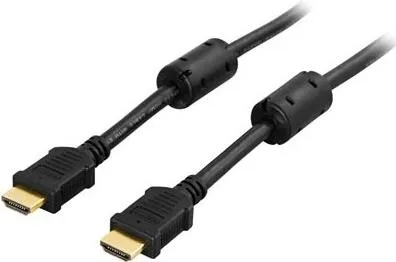Deltaco HDMI-1005 HDMI-Kabel 0,5 m HDMI Typ A (Standard) Schwarz (HDMI-1005)
