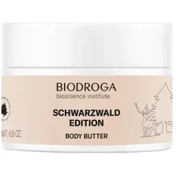 BIODROGA Bioscience Institute SCHWARZWALD EDITION Body Butter 200 ml - Körperpflege mit intensiv reichhaltiger Body Butter, die trockene Hautstellen verschwinden lässt - ideal nach dem Duschen oder Baden für eine samtweiche Haut.