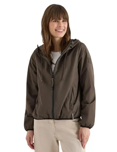 Cecil Damen Übergangsjacke mit Kapuze - Sportive Übergangsjacke mit gefüttertem Design und praktischen Taschen – ideal für den Outdoor-Einsatz.