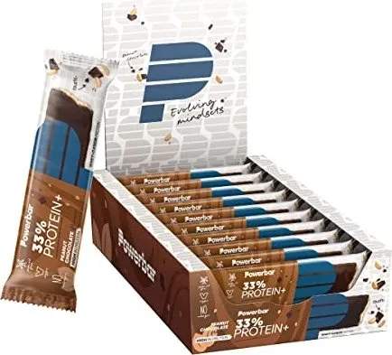 Powerbar 33% Protein Plus Peanut-Chocolate - 10x90g - Proteinriegel mit Whey & Casein, palmölfrei und kollagenfrei – ideal für Fitness und gesunde Ernährung.