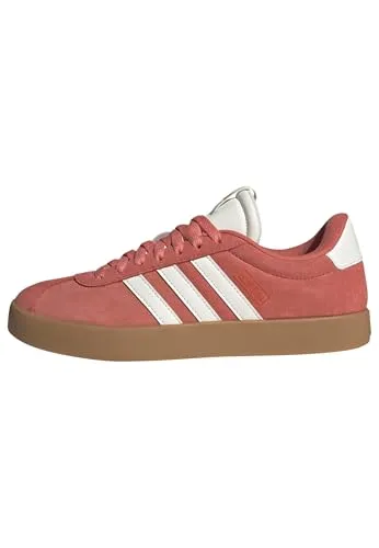 Adidas Damen Joggingschuhe VL Court 3.0, Gr. 4,5(37 1/3) - Sneaker mit cleanem Design aus weichem Leder, vulkanisierter Außensohle und leichtem Tragekomfort für lässige Looks.