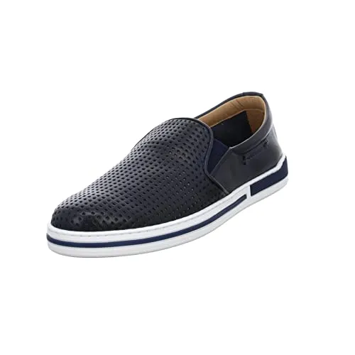 Galizio Torresi Herren Slipper - Elegante Leder Slip-Ons für Freizeit - Herren-Hausschuhe aus hochwertigem Glattleder mit herausnehmbarer Decksohle, ideal für stilvolle Entspannung zu Hause.