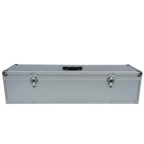 ECI Tools Werkzeugkoffer – Robuster Alukoffer in verschiedenen Längen - Eleganter Werkzeugkoffer aus Aluminium, ideal für den sicheren Transport von Instrumenten und Wertgegenständen. Individuell anpassbare Polsterung schützt vor Stößen.