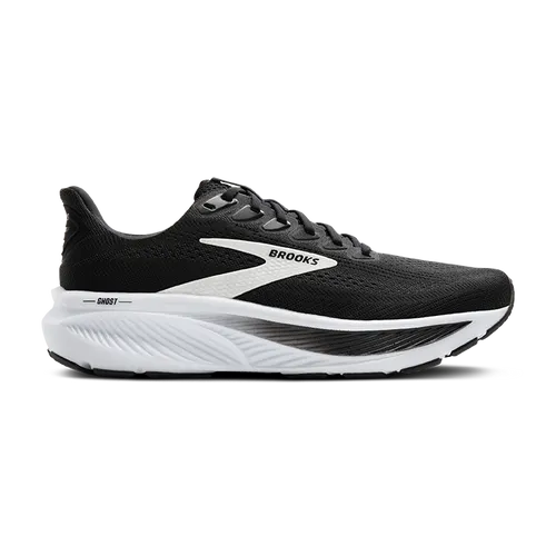Brooks Damen Ghost 17 schwarz 45.5 - Brooks Ghost 17 – Vielseitiger Laufschuh für jeden Untergrund. Mit innovativer DNA Loft v3 Dämpfung für ein reaktives Laufgefühl und RoadTack-Gummisohle für hohe Widerstandsfähigkeit. Ideal für alle Laufstile und Distanzen.