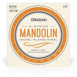 D’Addario EJ67 - Mandoline Nickel Plated Steel | 011-039 - Saiten Zupfinstrument