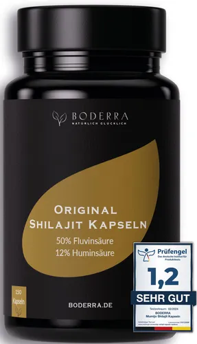 Shilajit 150 Kapseln - Hochwertiger 50:1 Extrakt - Chrom Nahrungsergänzungsmittel mit über 85 Mineralien und laborgeprüfter Reinheit, einfach dosierbar und perfekt für Vitalstoffversorgung.