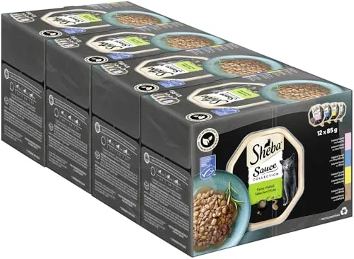 SHEBA Schale Multipack Sauce Collection Feine Vielfalt MSC 4x12x85g