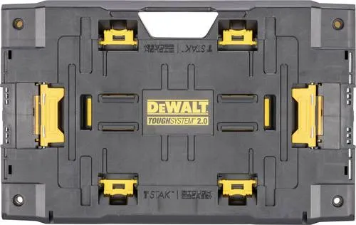 Dewalt Adapter für ToughSystem & TSTAK Werkzeugboxen DWST08017-1 - Werkzeugkästen-Adapter für T-STAK & ToughSystem, bietet zahlreiche Kombinationsmöglichkeiten und eine schnelle, feste Verbindung mit integriertem Elektrowerkzeughalter.
