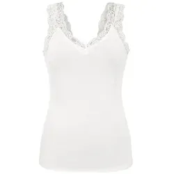 pieces Shirttop PCBarbera (1-tlg) Spitze weiß XS (34)