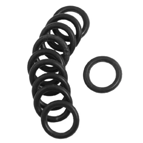 sourcing map 10 Stück O Ringe 15mm x 10mm x 2,5mm Dichtungsringe Rund Gummi Dichtung O Ring Seals NBR Unterlegscheibe für Wasserhahn Spülventile Waschbecken Duschablauf Hydraulik Rohrschlauch