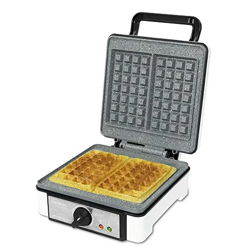 Cecotec Waffeleisen Fun Gofrestone - 1200 W, ecofreundliche RockStone Antihaftbeschichtung für perfekte Waffeln ohne Ankleben