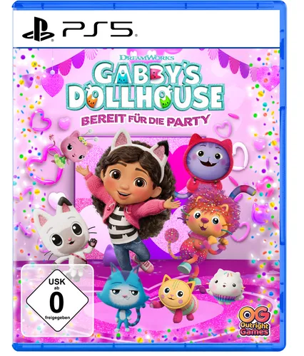 Gabbys Dollhouse: Bereit für die Party (PS5) - Neuware - PC- & Videospiele, erlebe spannende Action & Abenteuer mit Gabby und ihren Freunden auf der PlayStation 5 - perfekt für die ganze Familie!