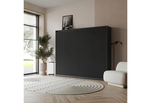 SMARTBett Schrankbett Schrankbett WAVES 160x200 Horizontal (Schrankbett, 1-St)