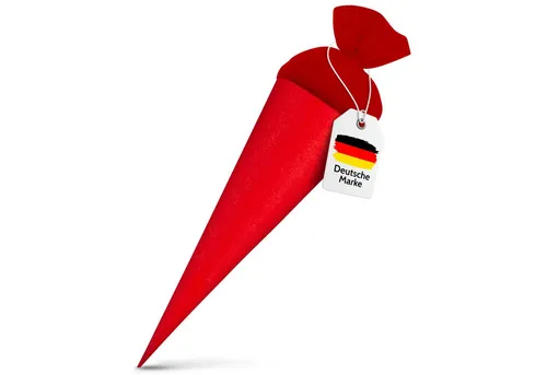 itenga Schultüte itenga Bastelschultüte 70cm rund ROT