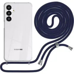 EAZY CASE Handykette mit Hülle für Samsung Galaxy A16 Backcover Handykette, zum Umhängen in Dunkelblau - Dunkelblau