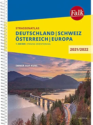 Falk Straßenatlas 2021/2022 Deutschland, Österreich 1:300 000, Schweiz 1:301 000 (Falk Atlanten)