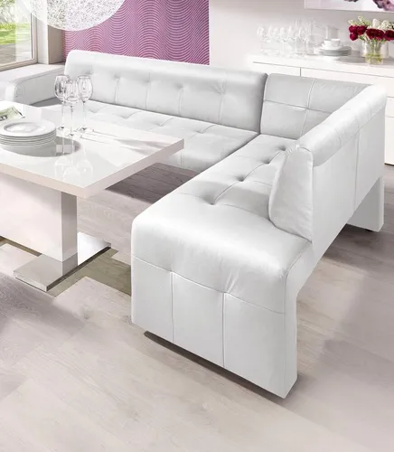 exxpo - sofa fashion Essbank Barista - Elegante Essbank mit bequemer Polsterung und hoher Bodenfreiheit, ideal für modernes Esszimmer oder Küche. Flexible Positionierung für individuelle Raumgestaltung.