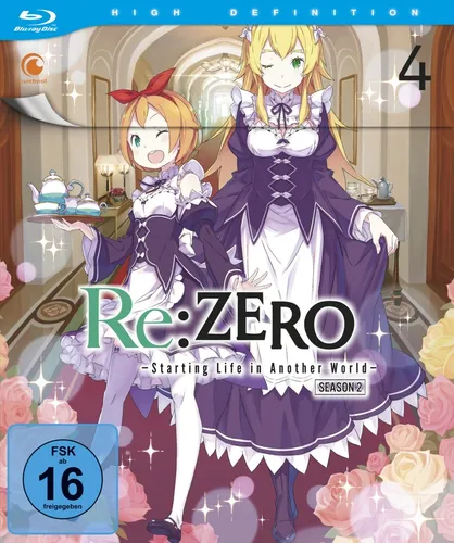 Re:ZERO - Starting Life in Another World - Staffel 2 - Vol.4 - [Blu-ray] - Anime-Film, spannende Fortsetzung mit packender Handlung und freigegeben ab 16 Jahren.