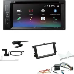 Pioneer AVH-A240DAB Autoradio - Zubehör für Car HiFi: 2-Din Autoradio mit DAB+, Bluetooth und USB-Anschluss für Volkswagen Jetta ab 2006, ideal für Musikstreaming und freihändiges Telefonieren.