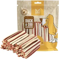 Hundeleckerli ‚Äì Weiches Entenstreifen-sandwich Mersjo 500 G