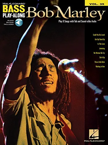 Bob Marley Taschenbuch: Bass Play-Along Volume 35 - Musikbuch über Bob Marley, ideal für Bassisten, um die legendären Songs zu lernen und zu spielen.