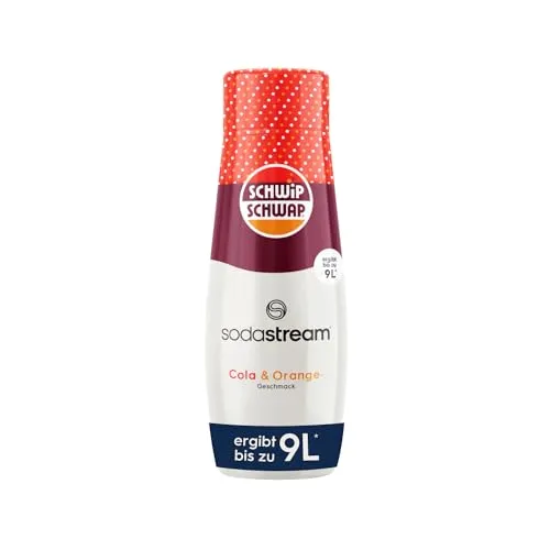 SodaStream Sirup Schwip Schwap - 1x Flasche ergibt 9 Liter Fertiggetränk, Sekundenschnell zubereitet und immer frisch, 440 ml