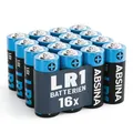 ABSINA 16x Batterie LR1 N Lady Alkaline Batterien für Garagentoröffner 1,5V