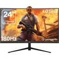 GAMEPOWER Curved Monitor 24 zoll 180Hz FullHD PC Bildschirm mit Lautsprecher T40