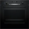 BOSCH Pyrolyse Backofen Serie 6 HBG578BB3, mit Teleskopauszug nachrüstbar, Air Fry für knusprige Lebensmittel & automatische Selbstreinigung