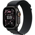 Apple Alpine Loop – Schwarz/Schwarz – Titan – 49 mm (Größe S, 2025) – MG9G4ZM/A