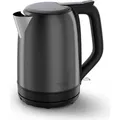 Tefal Subito KO5S08E0 Wasserkocher, 1,7 l, 2400 W, Schwarz, Edelstahl - Schwarz/Silber
