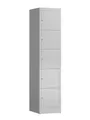XL Schließfachschrank Fächerschrank 5 Fächer, 1800 x 400 x 500 mm, lichtgrau