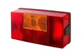 HELLA Rückleuchte - Glühlampe - 24V / 12V - Anbau - ECE - Lichtscheibenfarbe: rot/gelb - Stecker: Flachstecker - rechts - Menge: 1-2SD 006 040-141