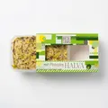 Zuckerfreie Tahin-Halva mit Dattel-Extrakt, Köstliche Halva aus der Türkei 227 g – 60% Sesampaste – Glutenfrei – Ohne Glukosesirup, Palmöl & künstliche Süßstoffe – Halwa (Pistazien)