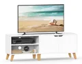 VASAGLE Lowboard TV-Schrank, Lange 140cm, für Fernseher bis zu 65 Zoll, bis 50 kg belastbar