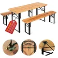 Stagecaptain BBK-110 Hirschgarten Kinder-Festzeltgarnitur 110 cm Natur
