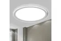 LQWELL LED Deckenleuchte Ultradünne runde LED-Deckenleuchte, flach, 18W, natürliches Licht, LED fest integriert, Warmweiß (3000K)/ Neutralweiß (4000K)/ Kaltweiß (6500K), augenschonende Deckenbeleuchtung, für Wohnzimmer Badezimmer Schlafzimmer Küche Balkon Keller Büro