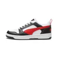PUMA Rebound V6 Low Unisex Sneaker , Puma White For All Time Red Puma Black, 44.5 EU