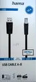 Hama USB-Kabel USB 2.0 USB-A auf USB-B Stecker; 1,5 m;  Schwarz