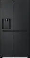 LG Side-by-Side Kühlschrank GSLC41EPPE | 641L | Eis-, Crushed Ice- & Wasserspender | Wassertank | NoFrost | Schwarz, E (Spektrum A bis G)